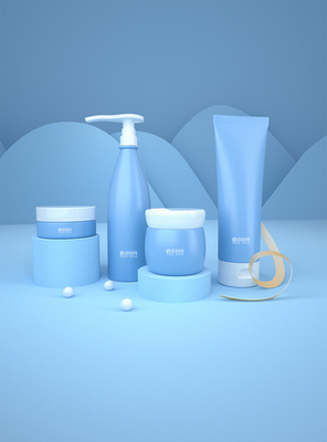 禮盒模型海報設(shè)計 洗護用品的視覺盛宴